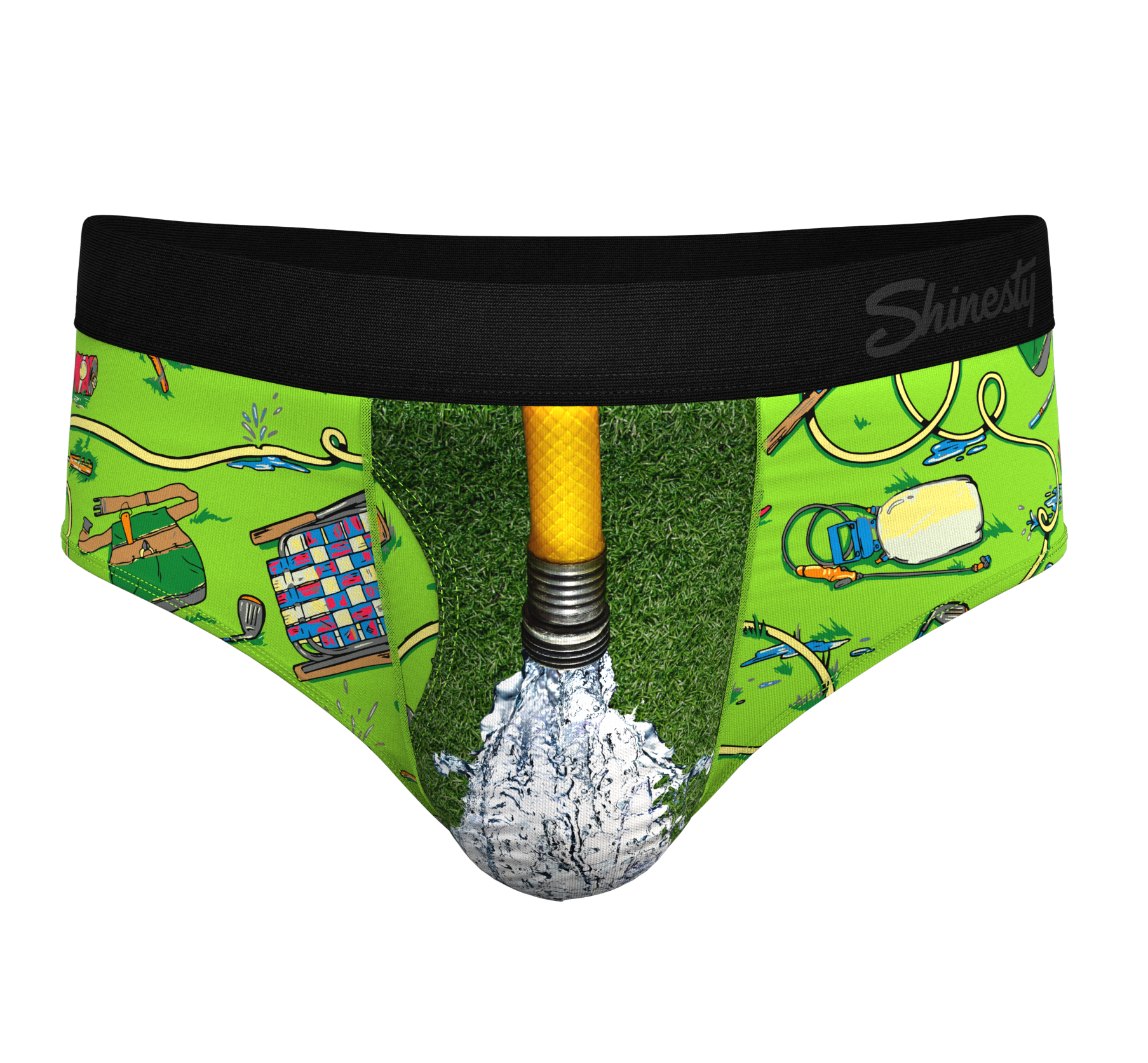 The Nice Piece Of Grass | Gardening Hose Ball Hammock® Pouch Underwear Briefs - Shinesty