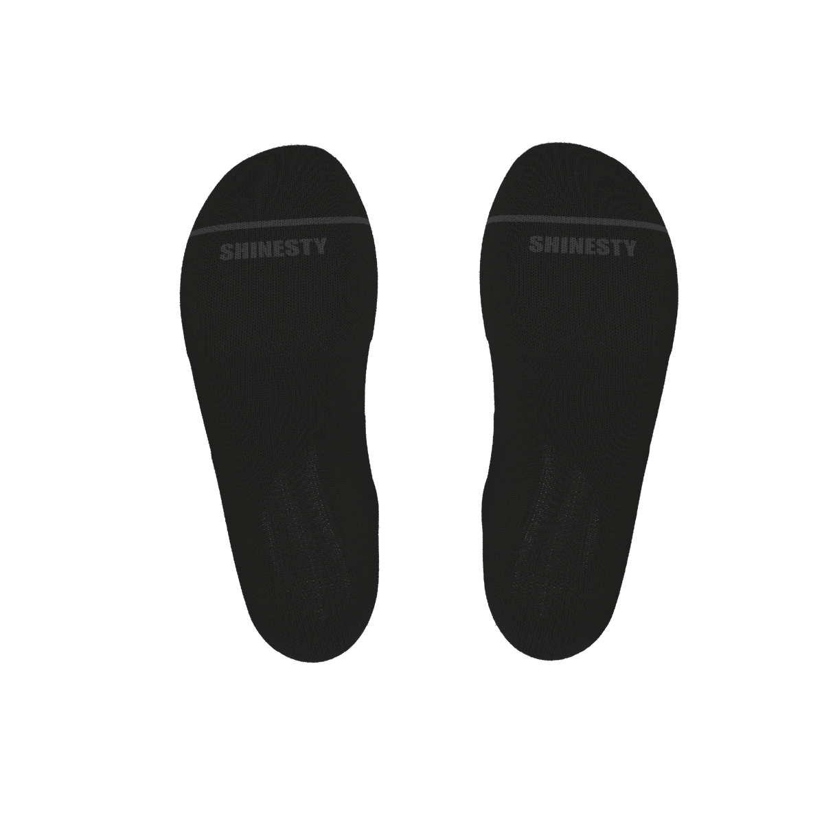 The Night Op | Plain Black Heel Hammock™ Ankle Socks - Shinesty