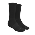 The Night Op | Plain Black Heel Hammock™ Crew Socks - Shinesty