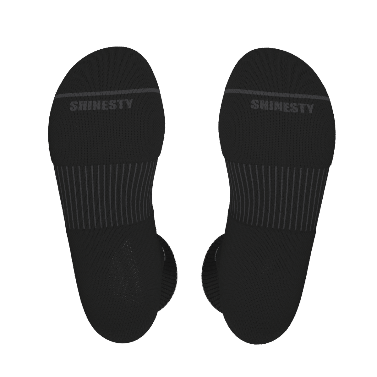 The Night Op | Plain Black Heel Hammock™ Crew Socks - Shinesty