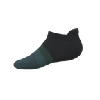 The Night Owl | Black and Teal Heel Hammock™ Ankle Socks - Shinesty