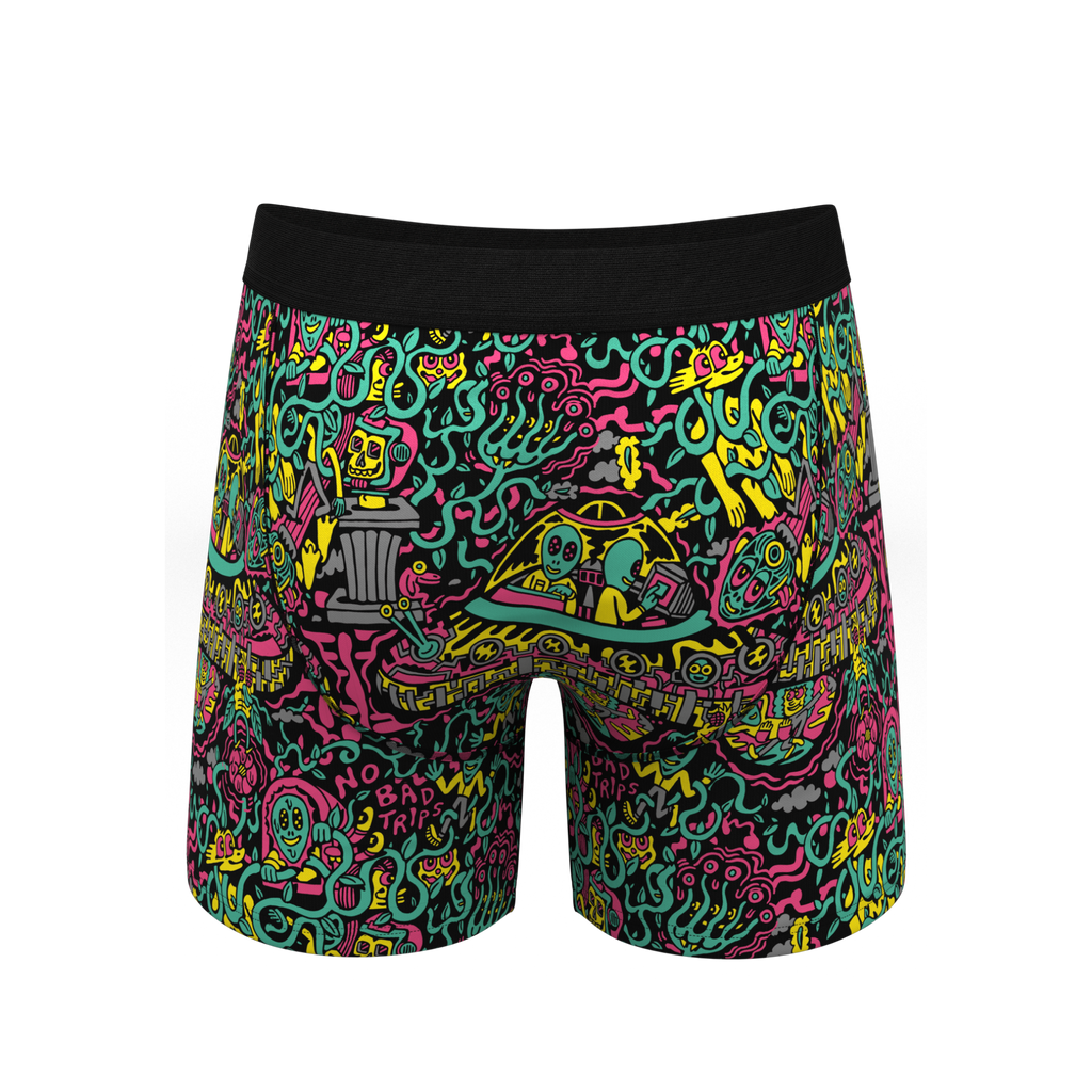 The No Bad Trips | Shinesty x Killer Acid Ball Hammock® Pouch Underwear With Fly - Shinesty