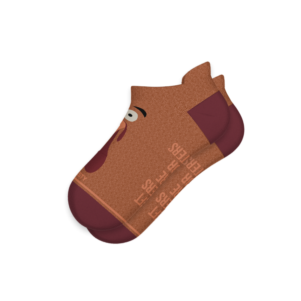 The No Leftovers | Thanksgiving Turkey Heel Hammock™ Ankle Socks - Shinesty