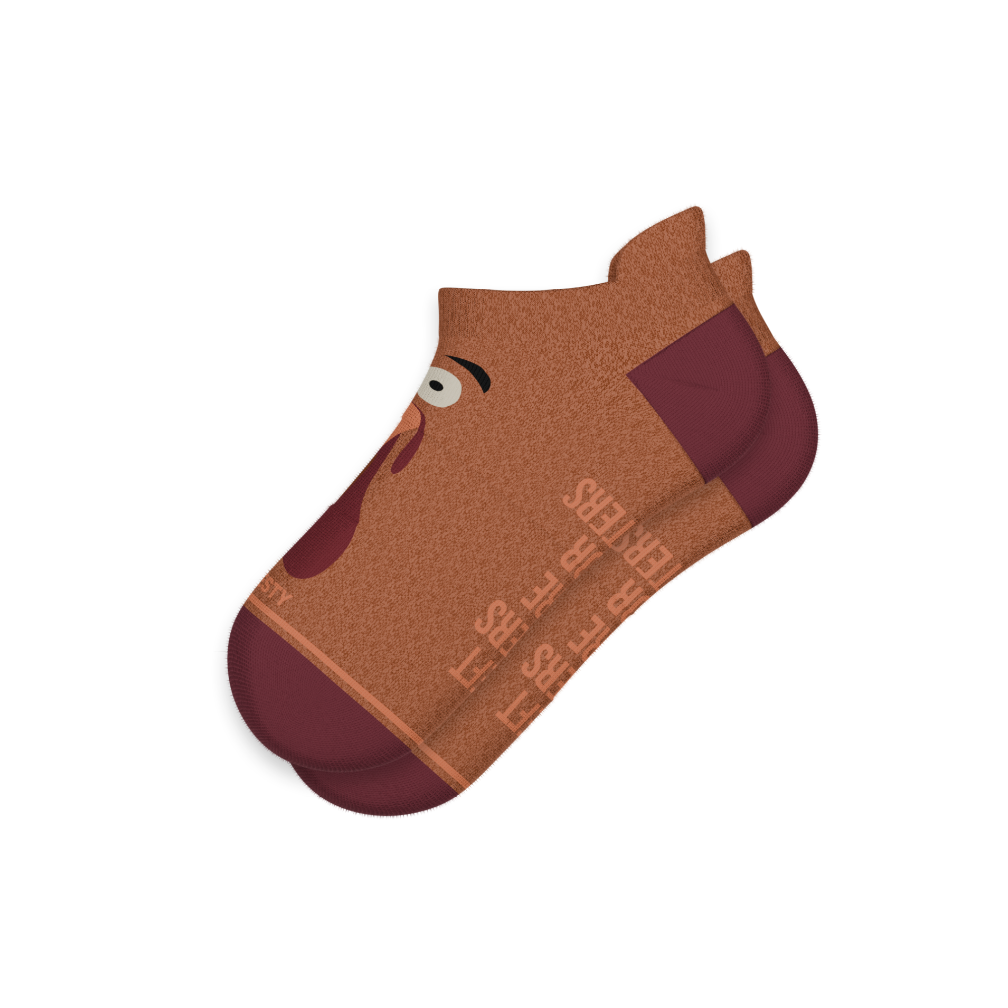 The No Leftovers | Thanksgiving Turkey Heel Hammock™ Ankle Socks - Shinesty