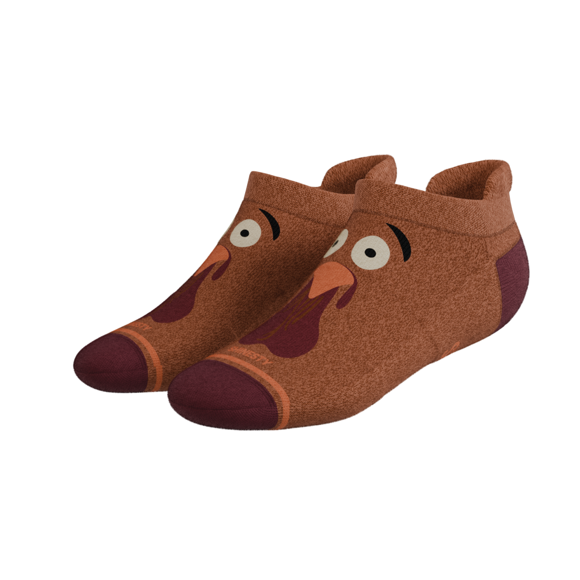 The No Leftovers | Thanksgiving Turkey Heel Hammock™ Ankle Socks - Shinesty