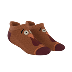 The No Leftovers | Thanksgiving Turkey Heel Hammock™ Ankle Socks - Shinesty