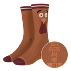 The No Leftovers | Thanksgiving Turkey Heel Hammock™ Crew Socks - Shinesty