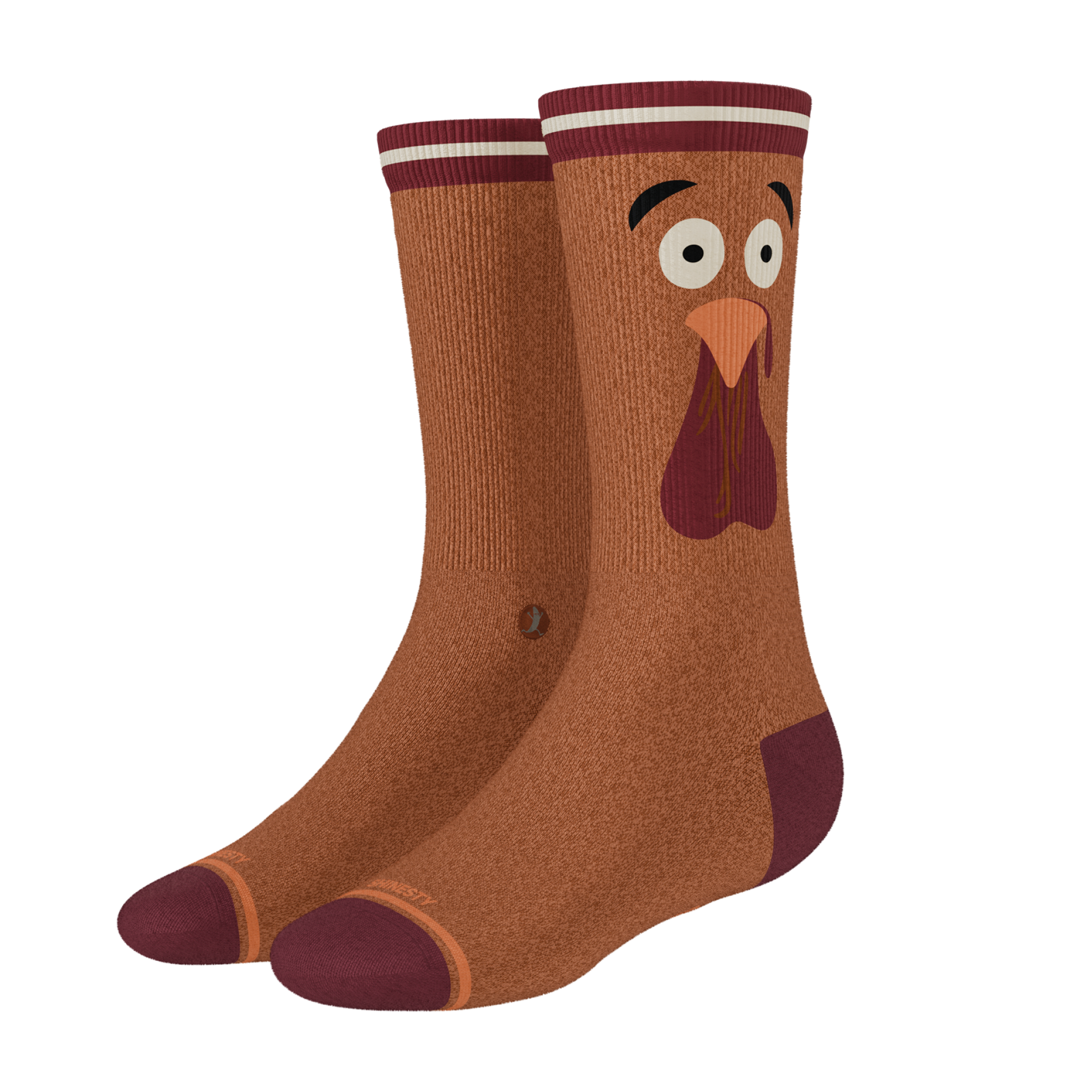 The No Leftovers | Thanksgiving Turkey Heel Hammock™ Crew Socks - Shinesty