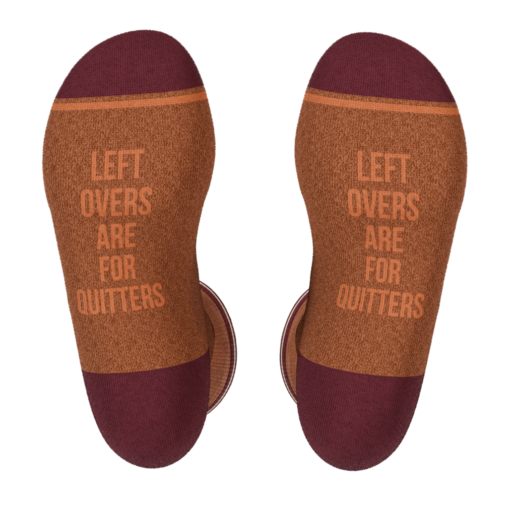The No Leftovers | Thanksgiving Turkey Heel Hammock™ Crew Socks - Shinesty