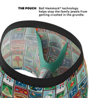 The North Pole Postage | Christmas Stamps Ball Hammock® Pouch Underwear With Fly - Shinesty