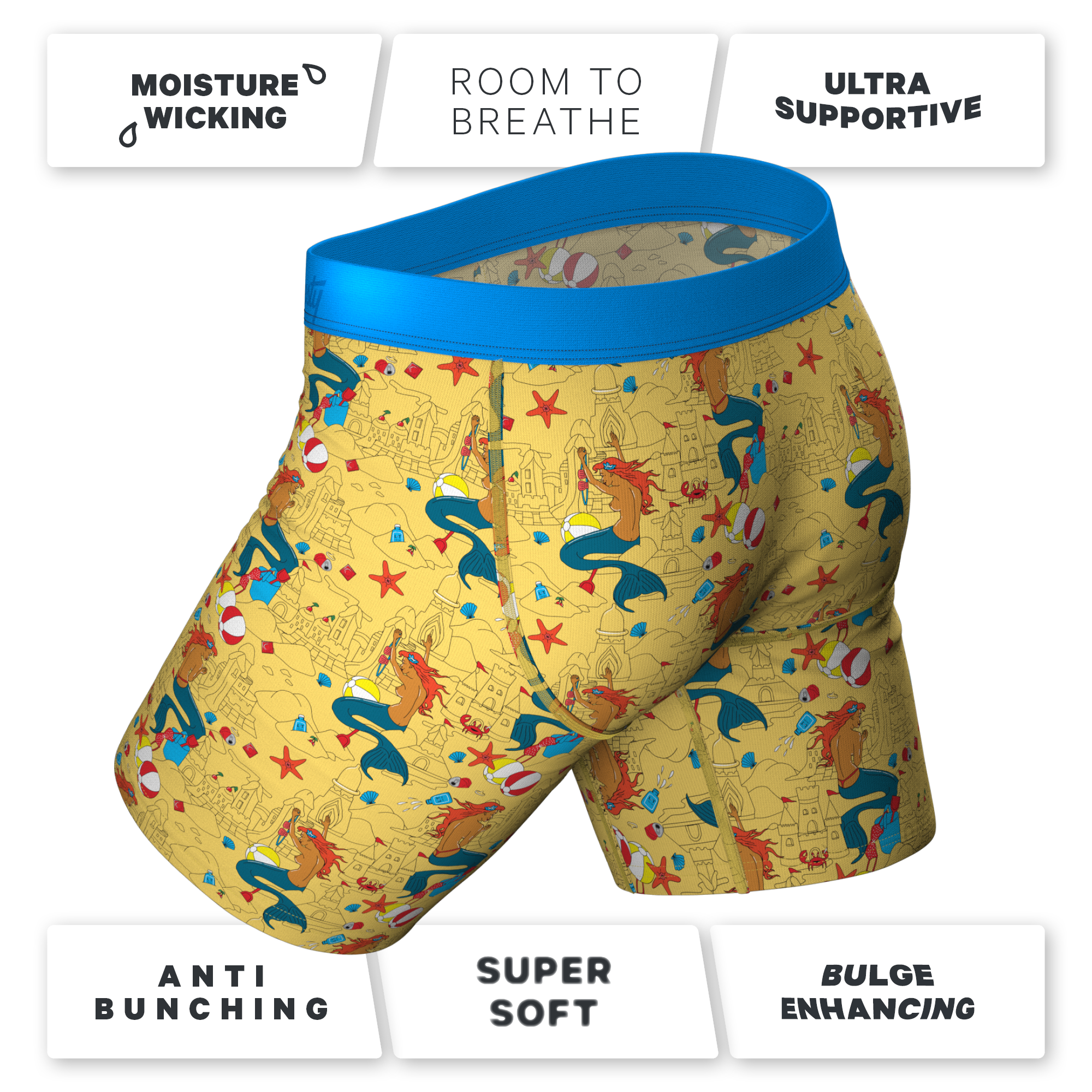 The Nudie Beach | Beach Ball Hammock® Boxer - Long Leg - Shinesty