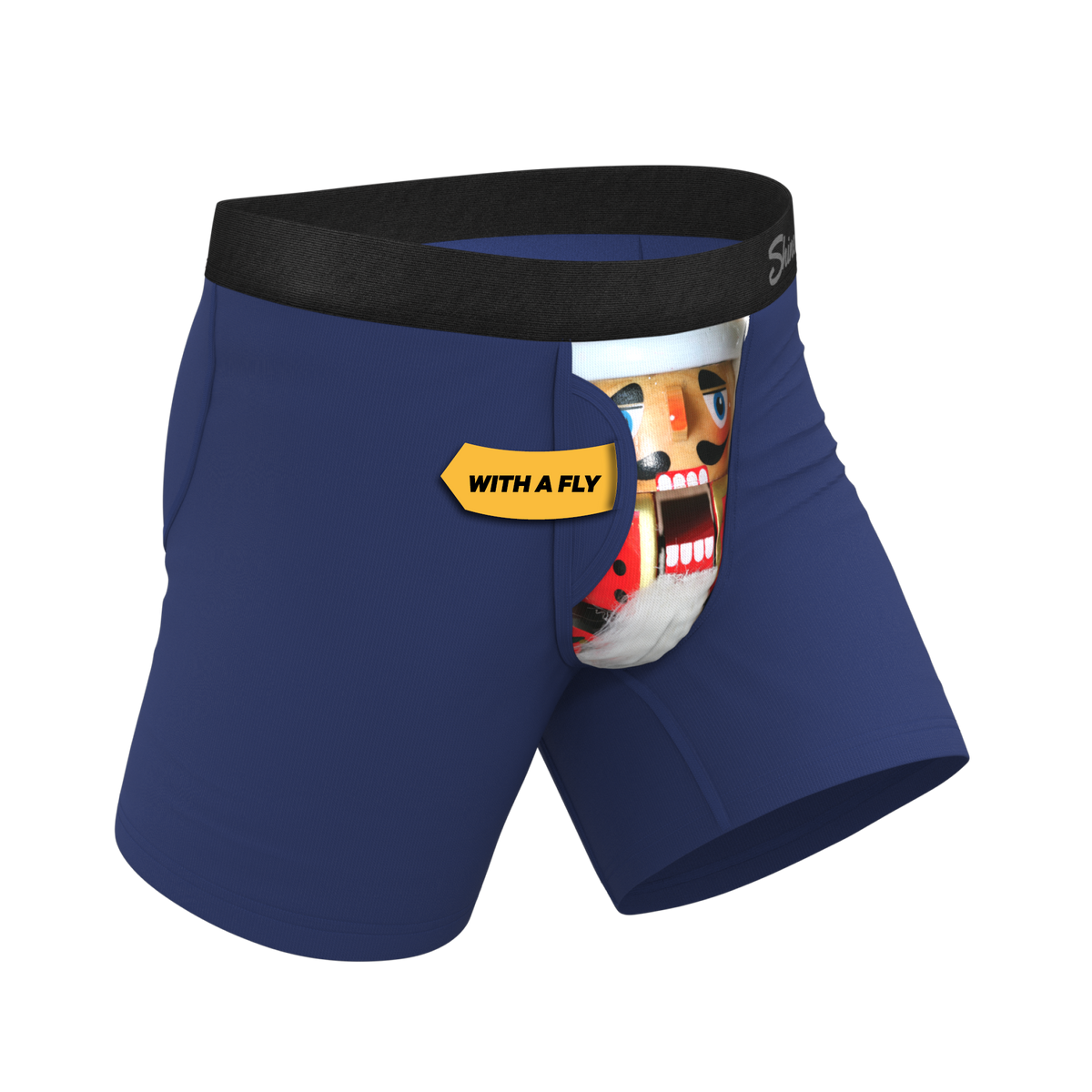 The Nutty Soldier | Nutcracker Ball Hammock® Pouch Underwear With Fly - Shinesty