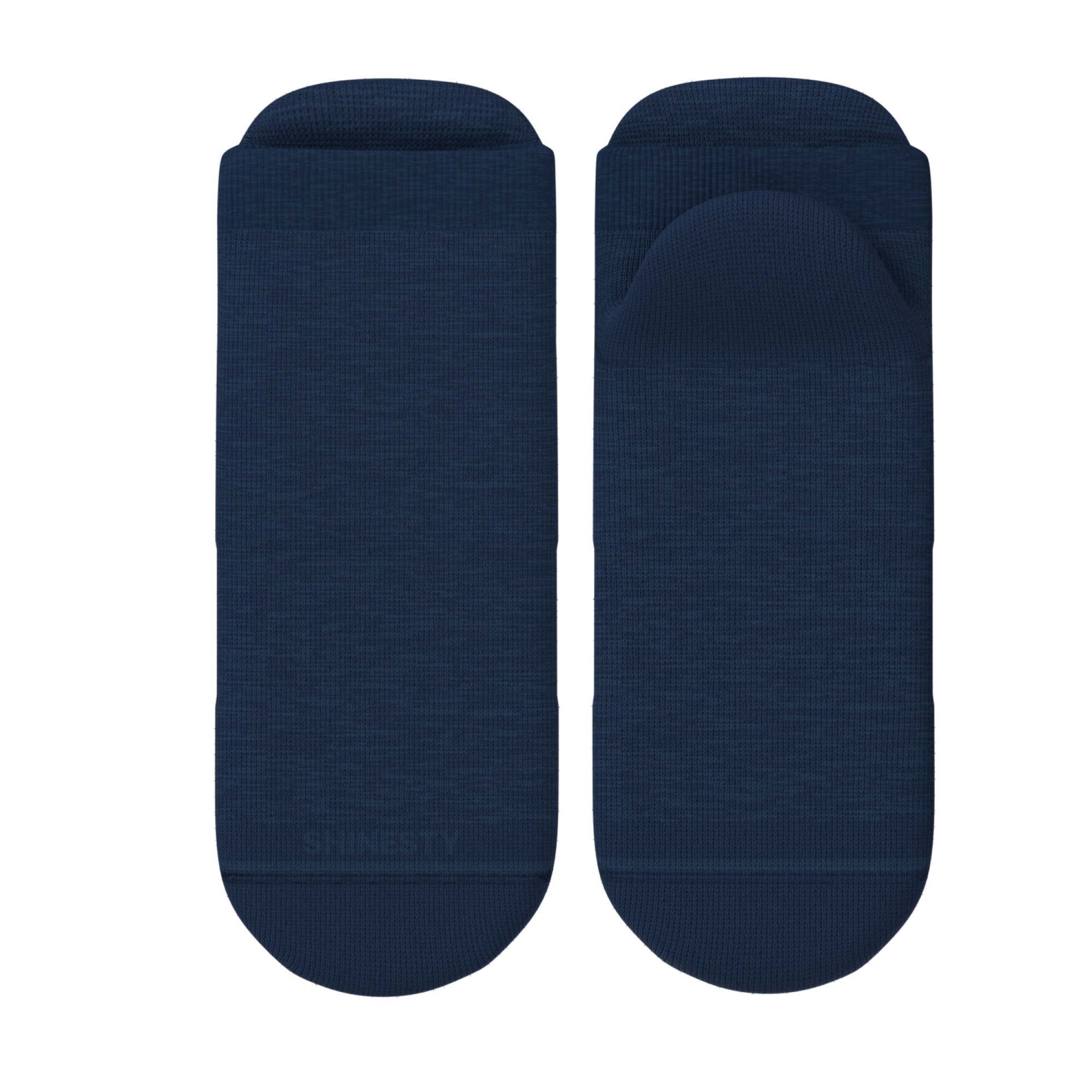 The Ocean Blue | Chambray Heather Heel Hammock™ Ankle Socks - Shinesty