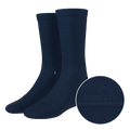 The Ocean Blue | Chambray Heather Heel Hammock™ Crew Socks - Shinesty
