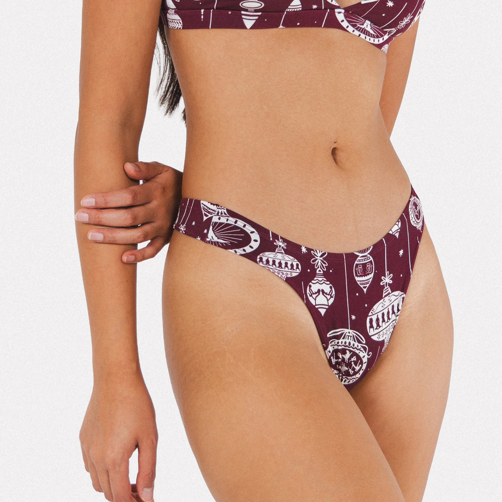 The Well Hung | Naughty Ornament MicroModal Thong - Shinesty