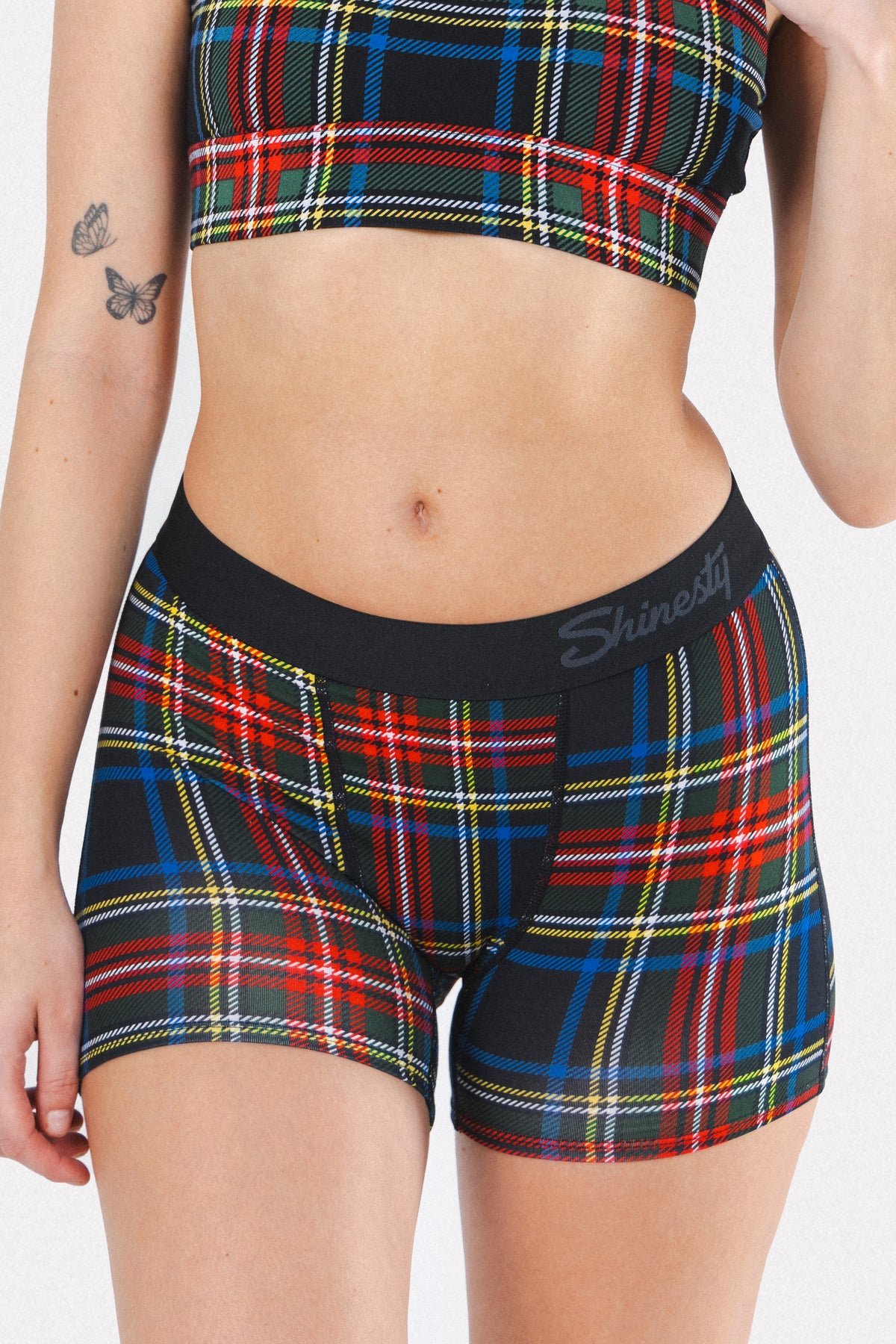 The Cappuccino | Holiday Tartan Plaid Women’s Boxers - Shinesty