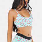 The Peppermint Pimp Canes | Candy Cane Boob Hammock™ Scoop Bralette - Shinesty