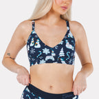 The Big Blizzard | Naughty Snowmen Boob Hammock™ Plunge Bralette - Shinesty
