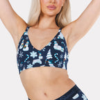 The Big Blizzard | Naughty Snowmen Boob Hammock™ Plunge Bralette - Shinesty