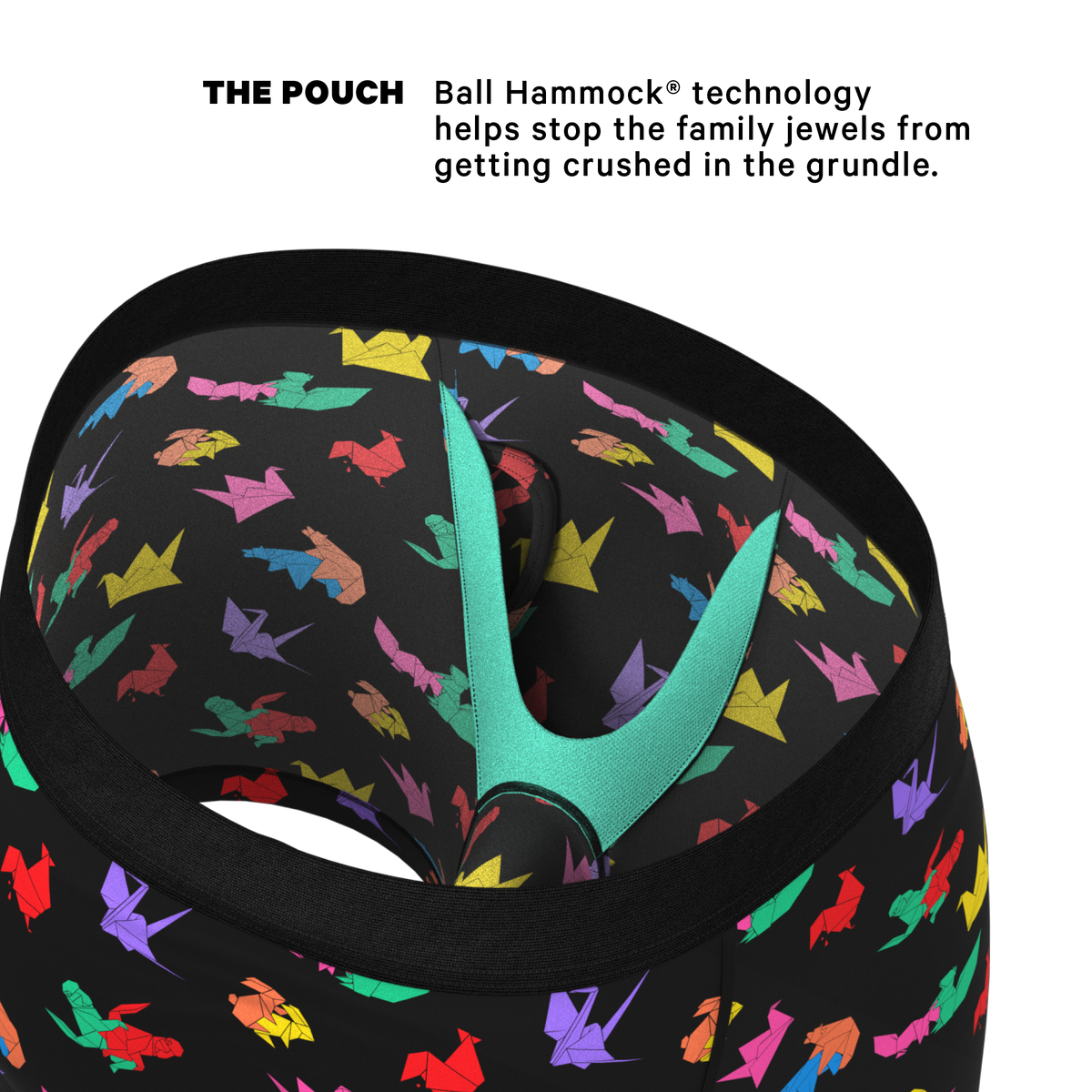 The Fold Fashioned | Origami Ball Hammock® Pouch Underwear With Fly - Shinesty