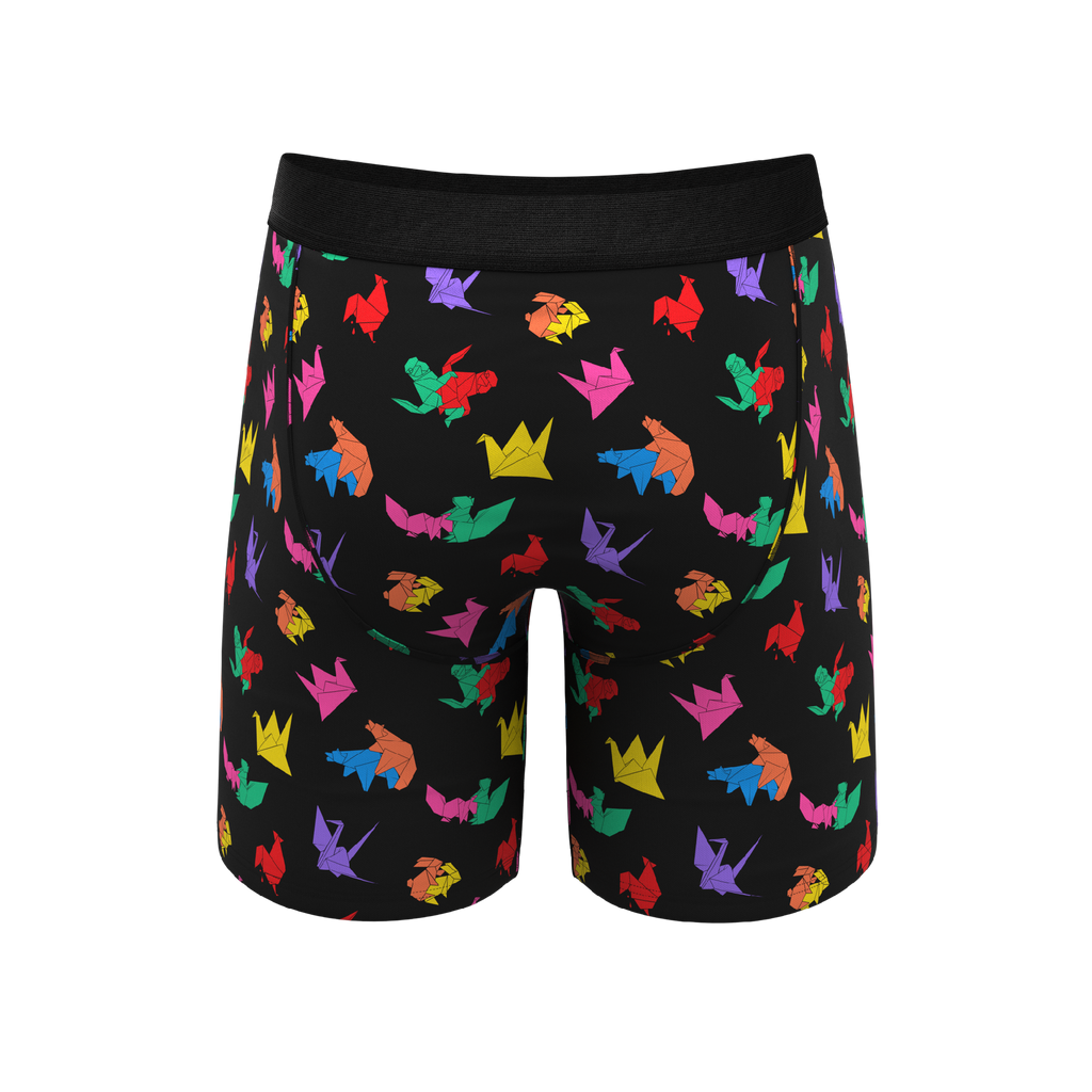 The Fold Fashioned | Origami Ball Hammock® Boxer - Long Leg - Shinesty