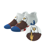 The One Finger Salute | American Flag Heel Hammock™ Ankle Socks - Shinesty