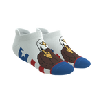 The One Finger Salute | American Flag Heel Hammock™ Ankle Socks - Shinesty