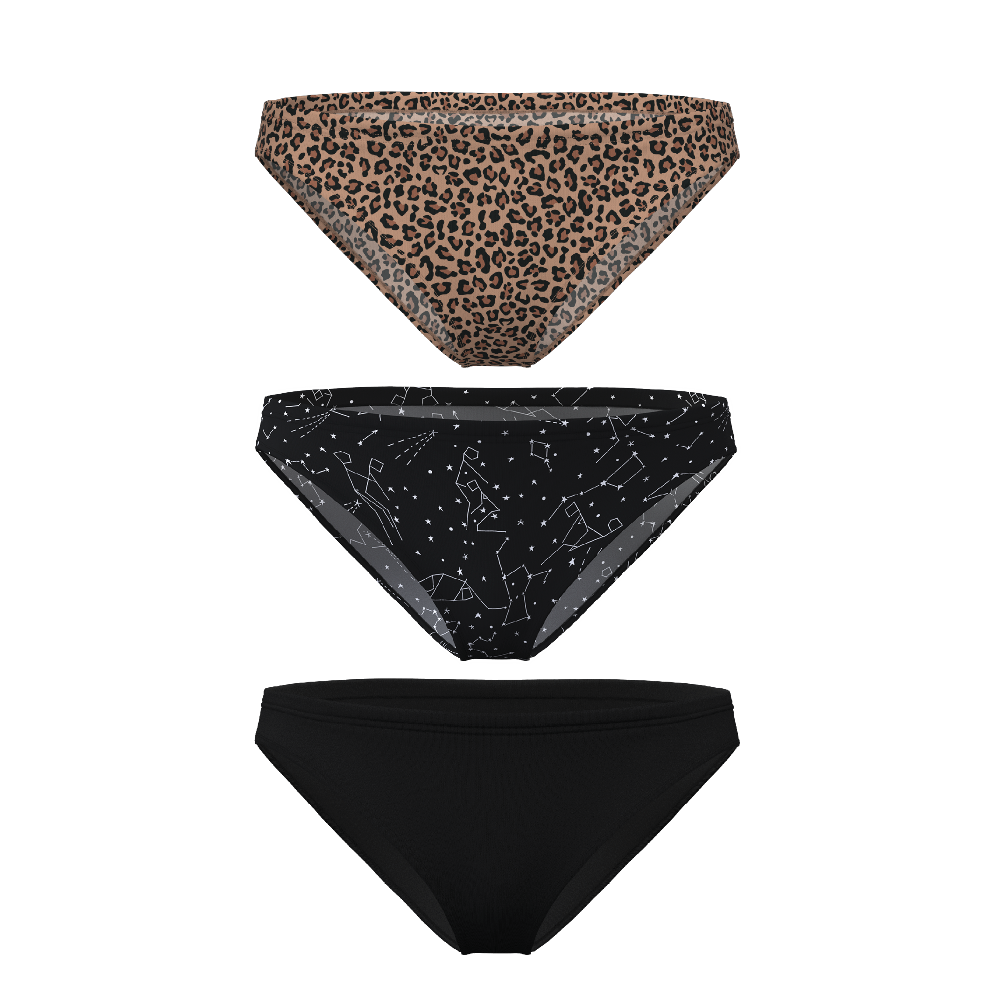 The One Of Each | Bikini Underwear 3 Pack - Shinesty