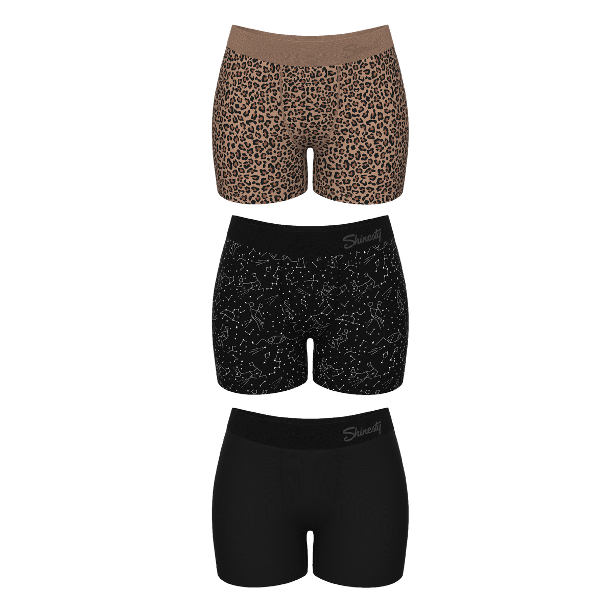 The One Of Each | Women’s Boxers 3 Pack - Shinesty
