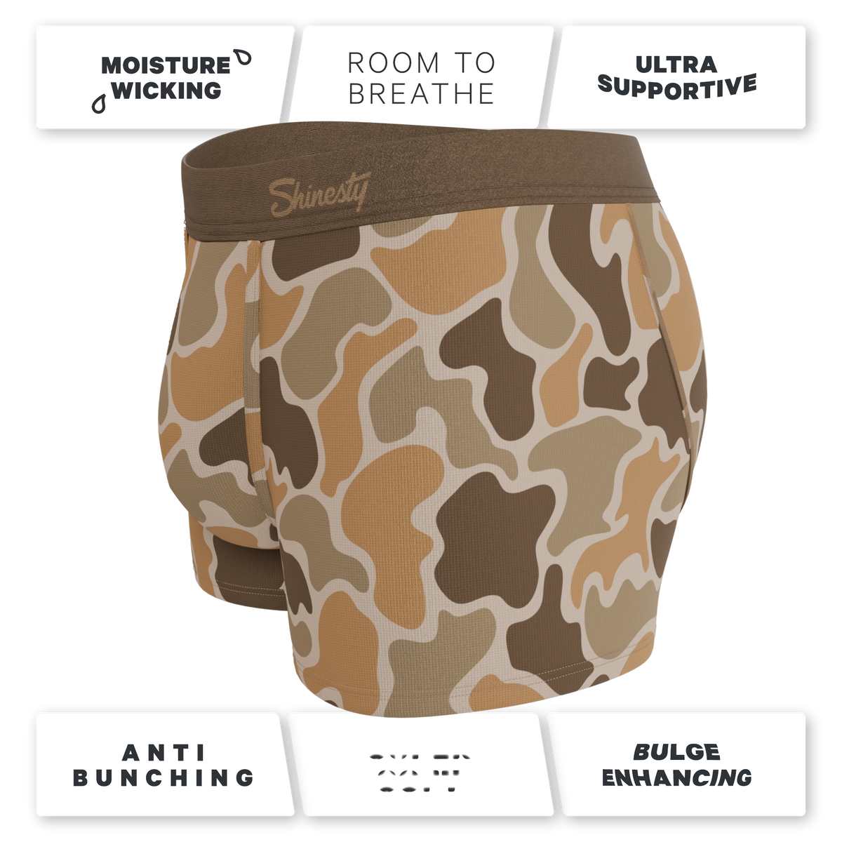 The Out Of Sight | Light Duck Camo Ball Hammock® Pouch Trunks Underwear - Shinesty