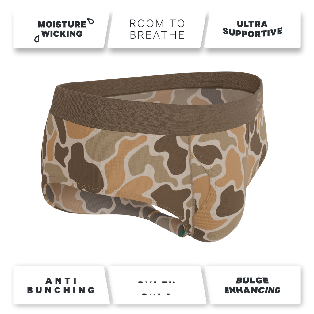 The Out Of Sight | Light Duck Camo Ball Hammock® Pouch Underwear Briefs - Shinesty