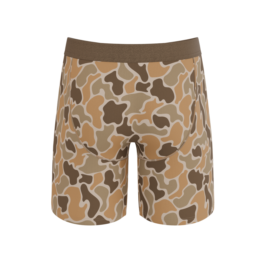 The Out Of Sight | Light Duck Camo Ball Hammock® Boxer - Long Leg - Shinesty