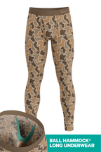 The Out Of Sight | Light Duck Camo Ball Hammock® Long Johns - Shinesty