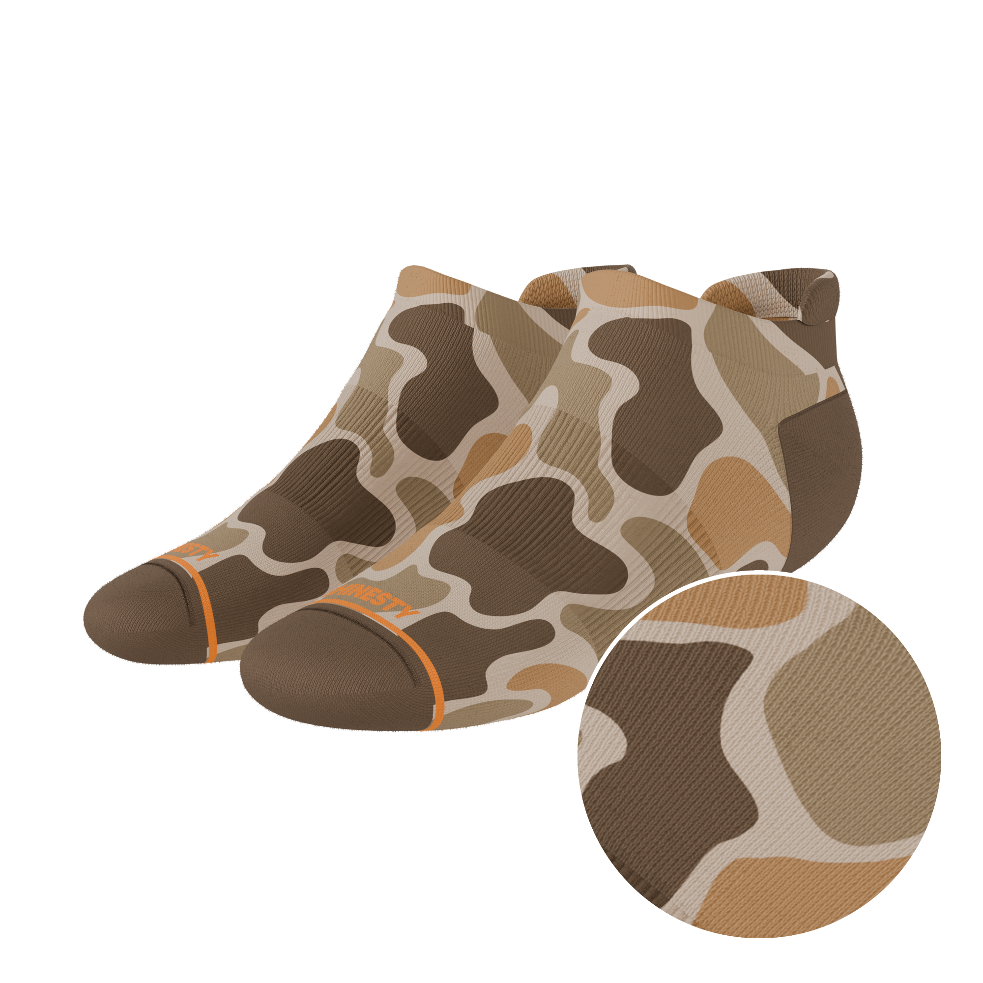 The Out Of Sight | Light Duck Camo Heel Hammock™ Ankle Socks - Shinesty