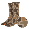 The Out Of Sight | Light Duck Camo Heel Hammock™ Crew Socks - Shinesty