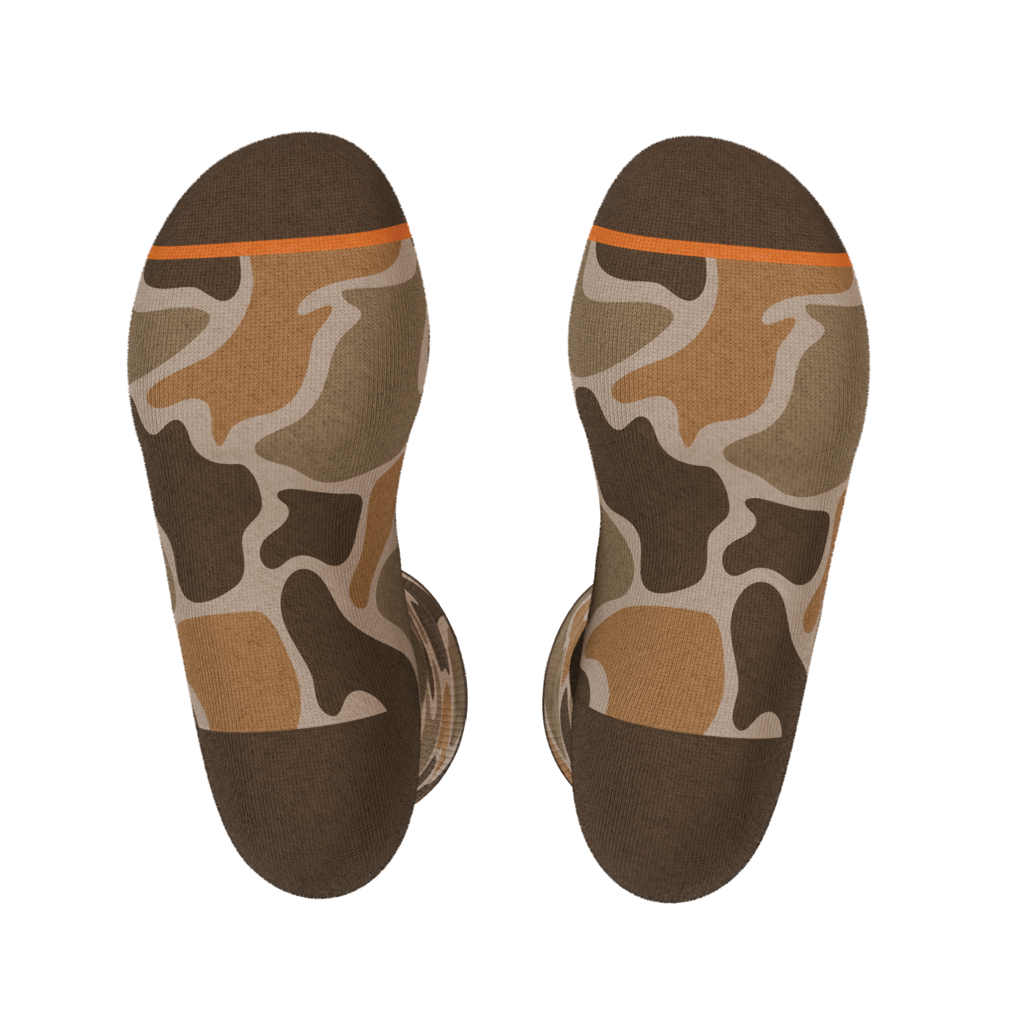 The Out Of Sight | Light Duck Camo Heel Hammock™ Crew Socks - Shinesty