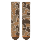 The Out Of Sight | Light Duck Camo Heel Hammock™ Crew Socks - Shinesty