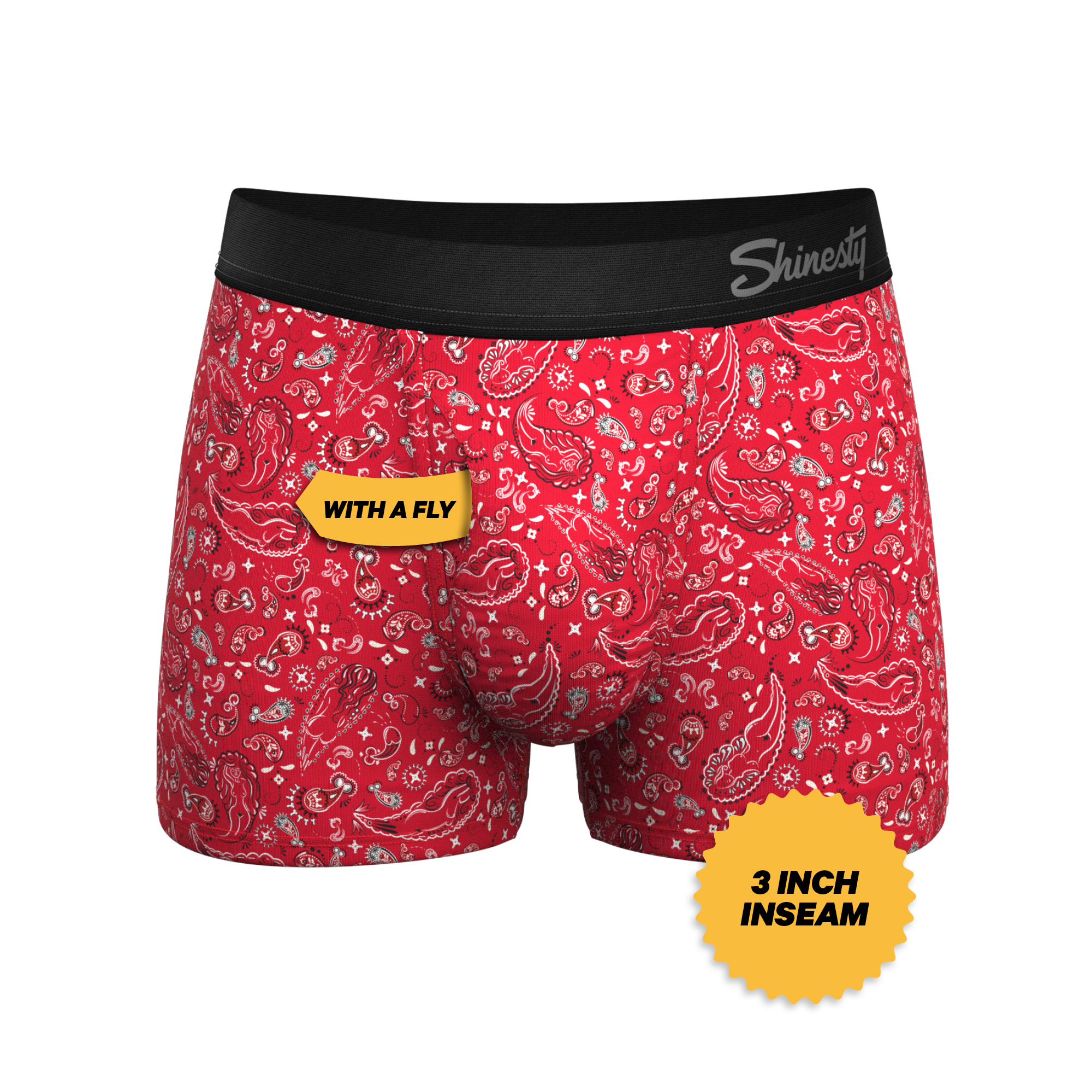The Outlaw | Naughty Paisley Ball Hammock® Pouch Trunk Underwear - Shinesty