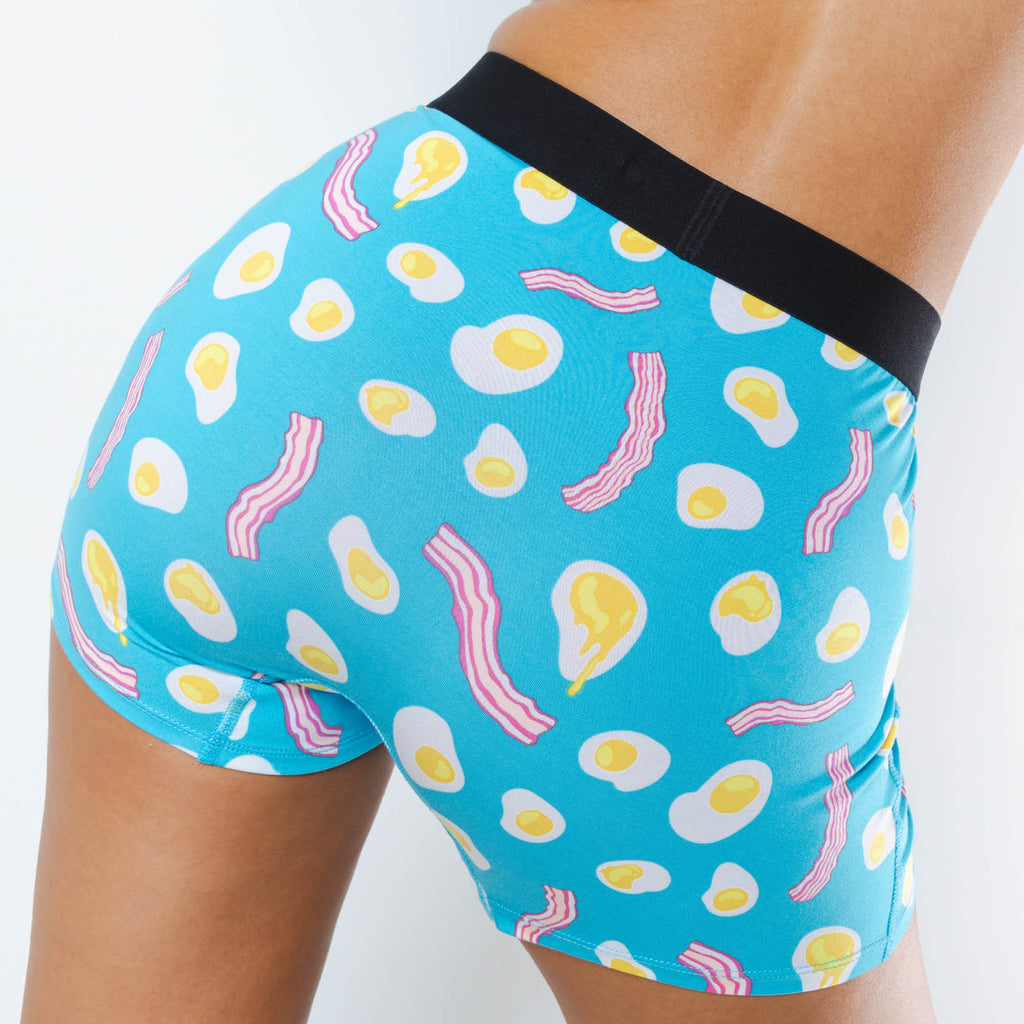 The Wakey Wakey | Eggs and Bacon Women’s Boxers - Shinesty