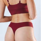 The Sommelier | Burgundy Seamless Thong - Shinesty