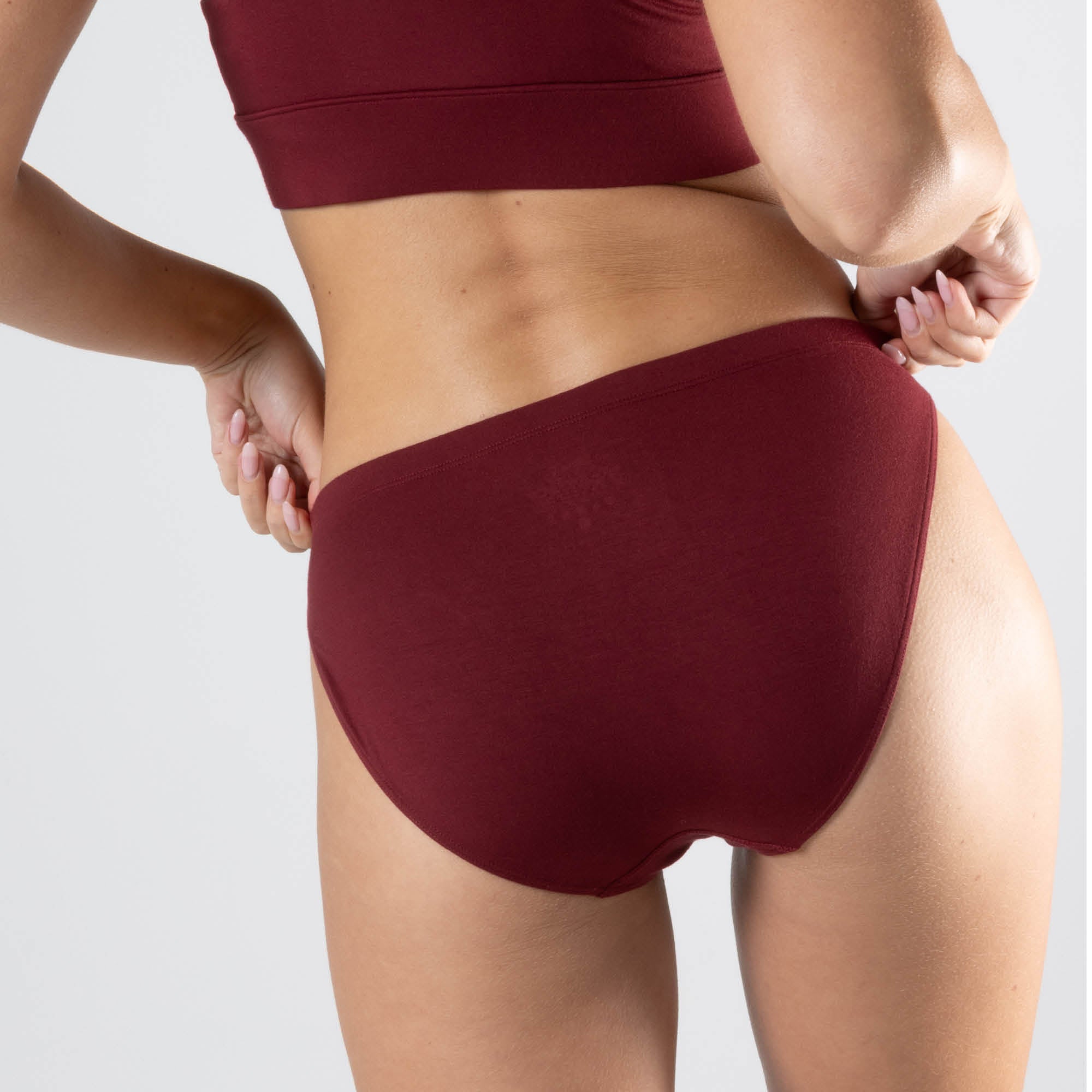 The Sommelier | Burgundy Modal Bikini Underwear - Shinesty
