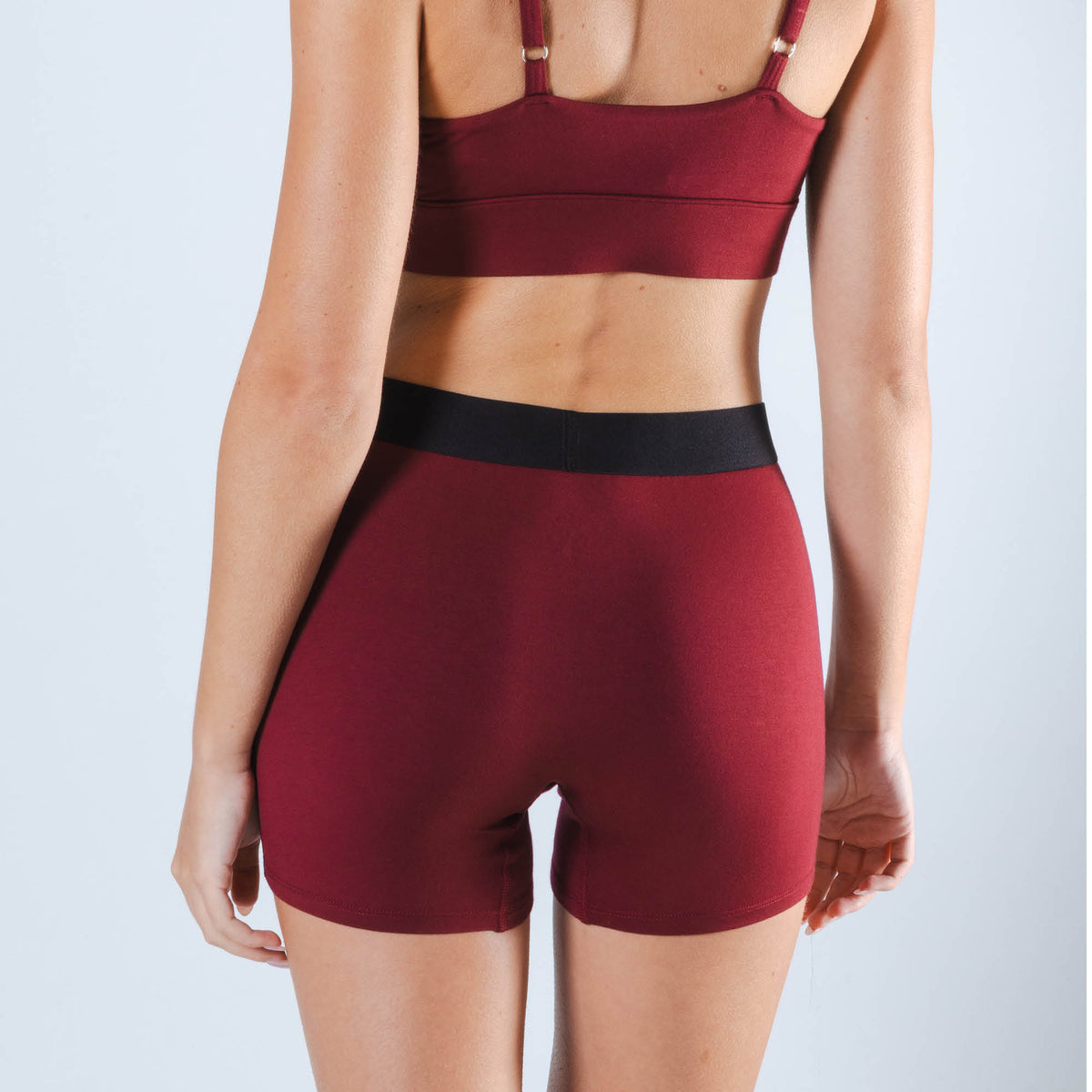 The Sommelier | Burgundy Women’s Boxers - Shinesty