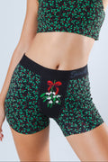 The Kiss Me There | Mistletoe Women’s Boxers - Shinesty