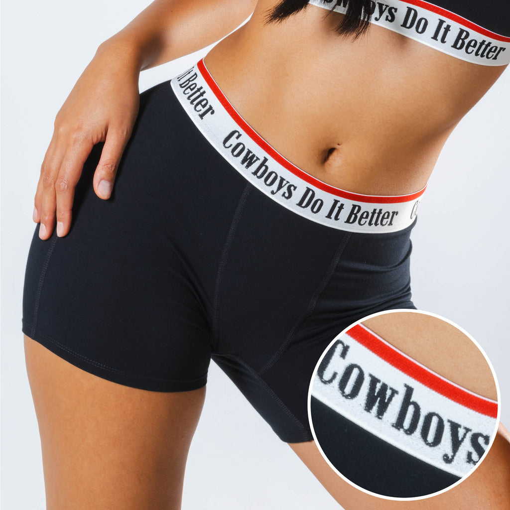 The Cowboys Do It Better | Black Shinesty x Diamond Cross Ranch Women’s Boxers - Shinesty