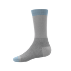 The Pacific Blue | Blue Grey Tri Color Block Heel Hammock™ Crew Socks 3 Pack - Shinesty