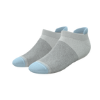 The Pacific Blue | Tri Color Block Heel Hammock™ Ankle Socks - Shinesty