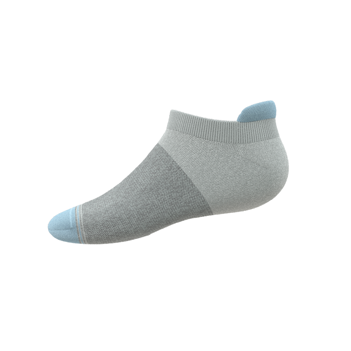 The Pacific Blue | Tri Color Block Heel Hammock™ Ankle Socks - Shinesty