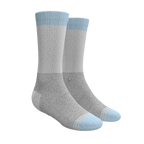 The Pacific Blue | Tri Color Block Heel Hammock™ Crew Socks - Shinesty