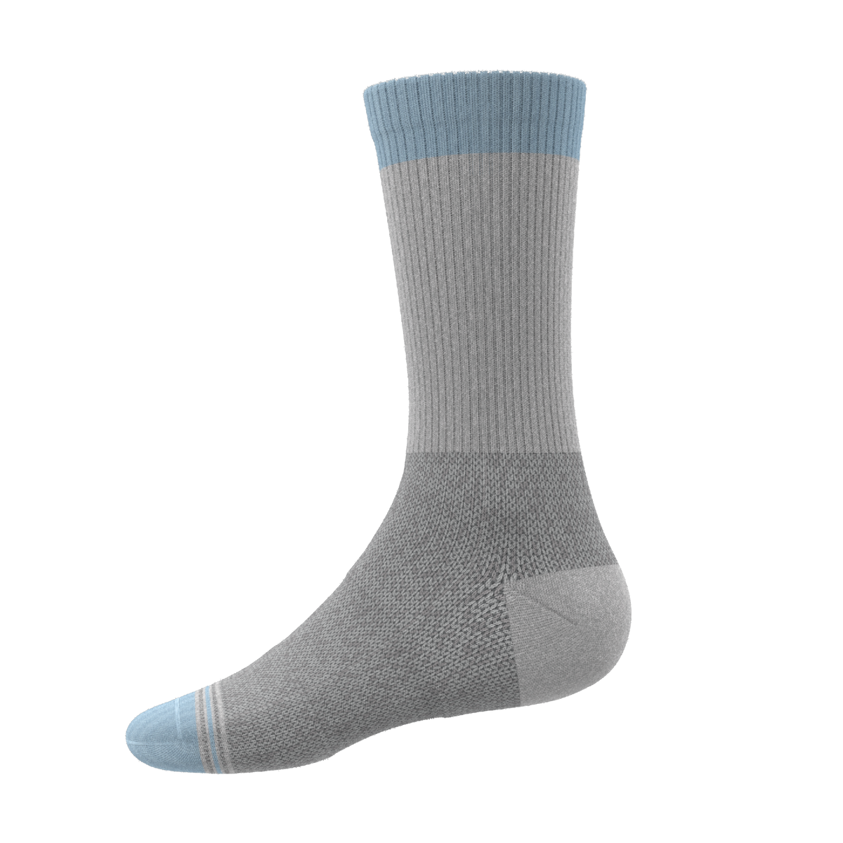 The Pacific Blue | Tri Color Block Heel Hammock™ Crew Socks - Shinesty