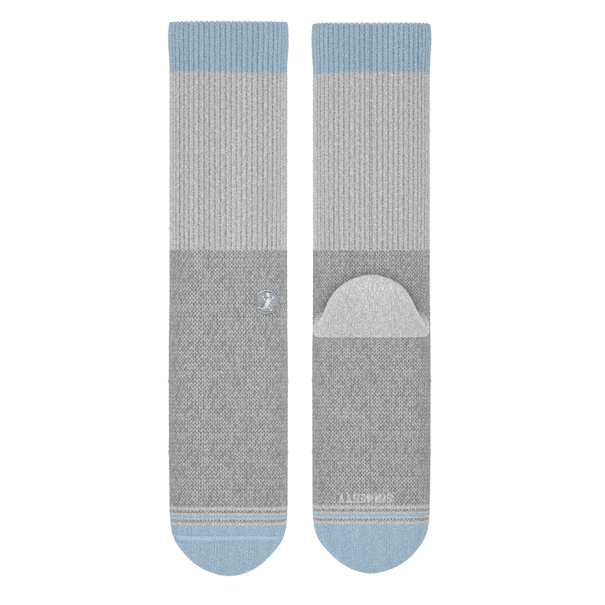 The Pacific Blue | Tri Color Block Heel Hammock™ Crew Socks - Shinesty
